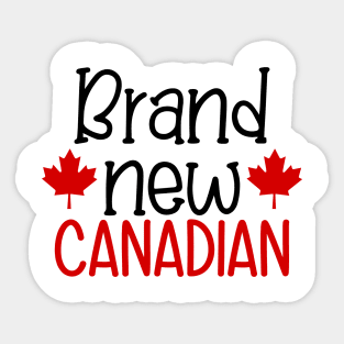 New Canadian Sticker